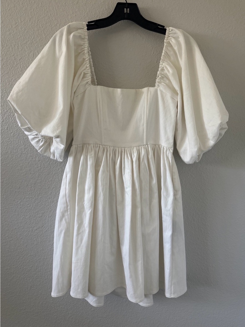 7 For All Mankind Mini Dress in White